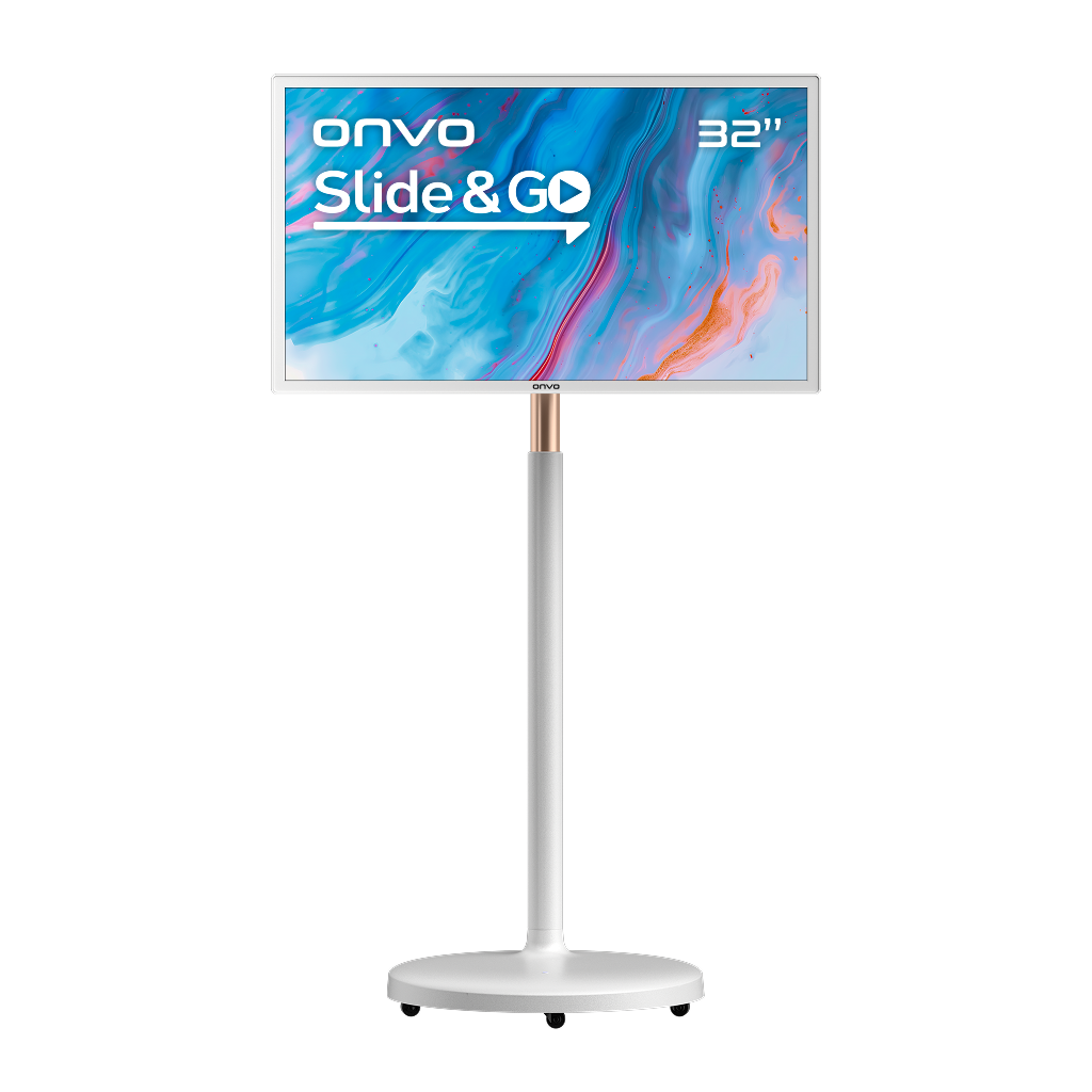 ONVO 32OVM6000, 32", 5ms, 60Hz, Full HD, HDMI, Type-C, USB, Dokunmatik, 6Gb Ram, 64Gb Depolama, Hareketli, Kumandalı, Bataryalı, 2x5W Hoparlör, WiFi, Bluetooth, Android 13 LED Monitör