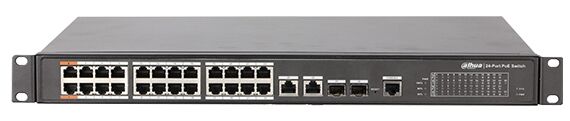 DAHUA PFS4226-24ET-240- V3 24 PORT POE 24FE POE+2GE KOMBO + 2GE SFP KOMBO TOPLAM 240W POE SWİTCH