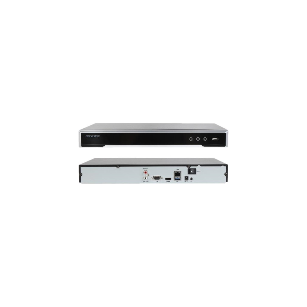 HIKVISION DS-7616NI-Q2, 16Kanal, 8Mpix, H265+, 2 HDD Desteği, 2160P Kayıt, 160Mbps Bant Genişliği, Metal Kasa, NVR