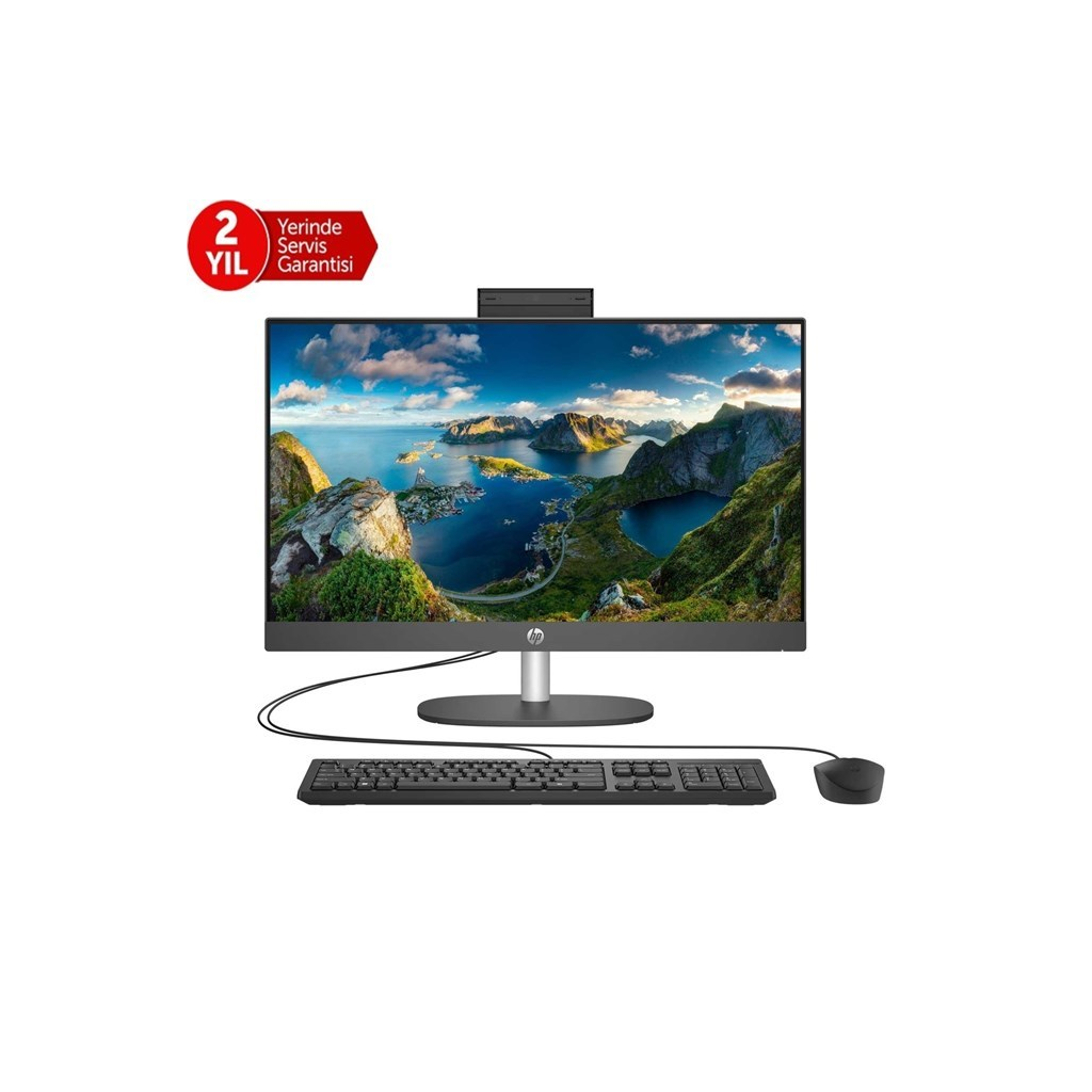 HP B6JC9ES, ProOne 240 G10, i5-1334U, 23,8" FHD Ekran, 16Gb Ram, 512Gb SSD, Paylaşımlı Ekran Kartı, Free Dos All In One PC, SİYAH (2 Yıl Yerinde Garanti)