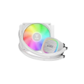 GAMDIAS AURA GL120 V2 WH, White Edition, 120mm,  RGB, 1 Fanlı, CPU Sıvı Soğutma