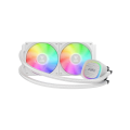 GAMDIAS AURA GL240 V2 WH, White Edition, 240mm,  RGB, 2 Fanlı,CPU Sıvı Soğutma