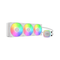 GAMDIAS AURA GL360 V2 WH, White Edition, 360mm,  RGB, 3 Fanlı, CPU Sıvı Soğutma