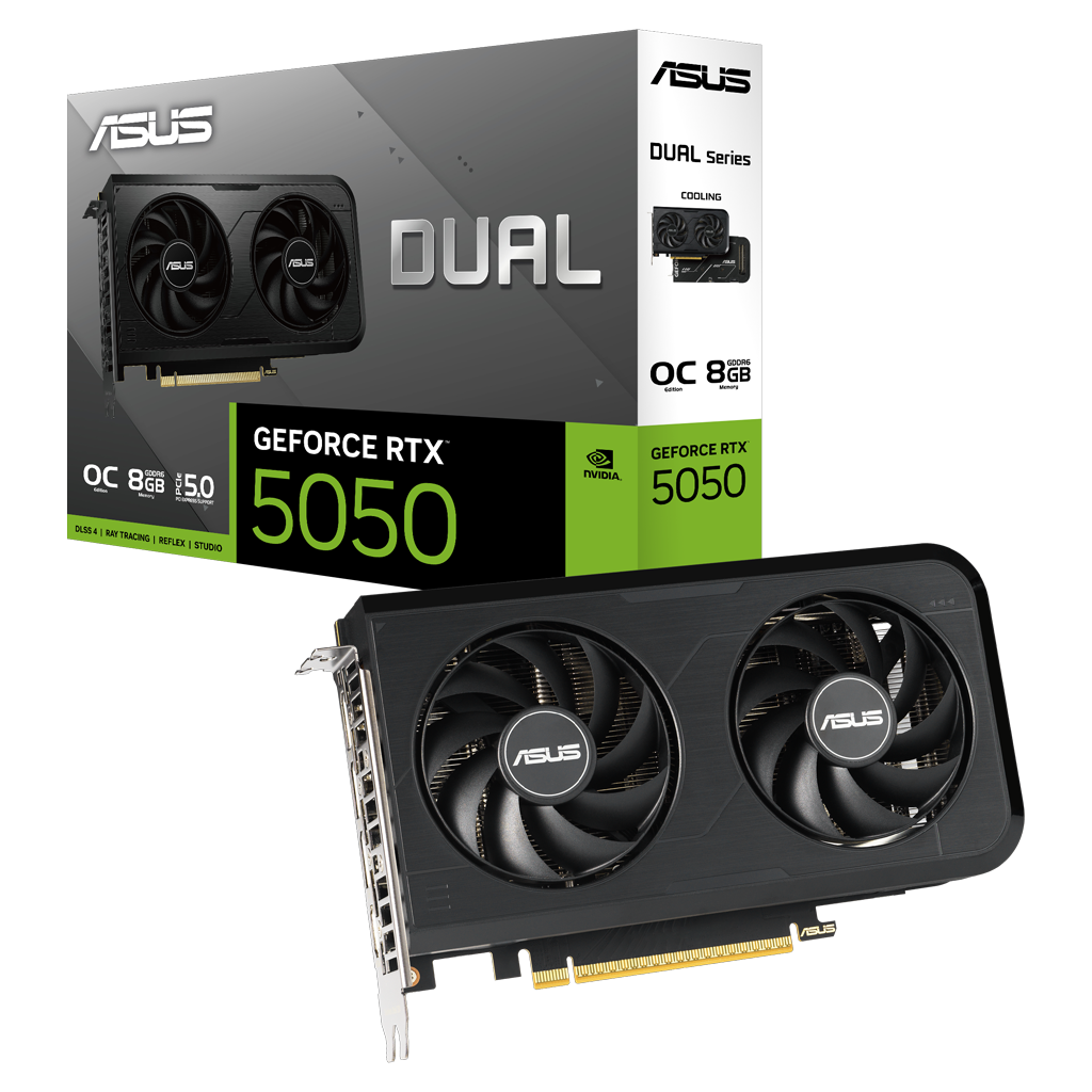 ASUS DUAL-RTX5050-O8G, 8Gb, 128Bit, GDDR6, 1xHDMI, 3xDP GAMING Ekran Kartı