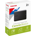 TOSHIBA HDTB520EK3AA, Canvio Ready, 2TB, 2.5" USB 3.2, Taşınabilir, Harici HDD, (Black)
