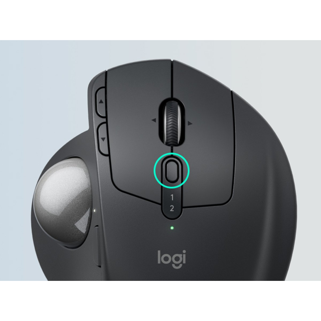 LOGITECH 910-007260, MX ERGO S Trackball Siyah,  Bluetooth, 2048dpi, Optik, 8 Tuşlu, Kablosuz, Mouse