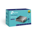 TP-LINK TL-SG1005P, 5 Port, GigaBit, 4 Port PoE 56W, Yönetilemez, Metal Kasa, Masaüstü Switch