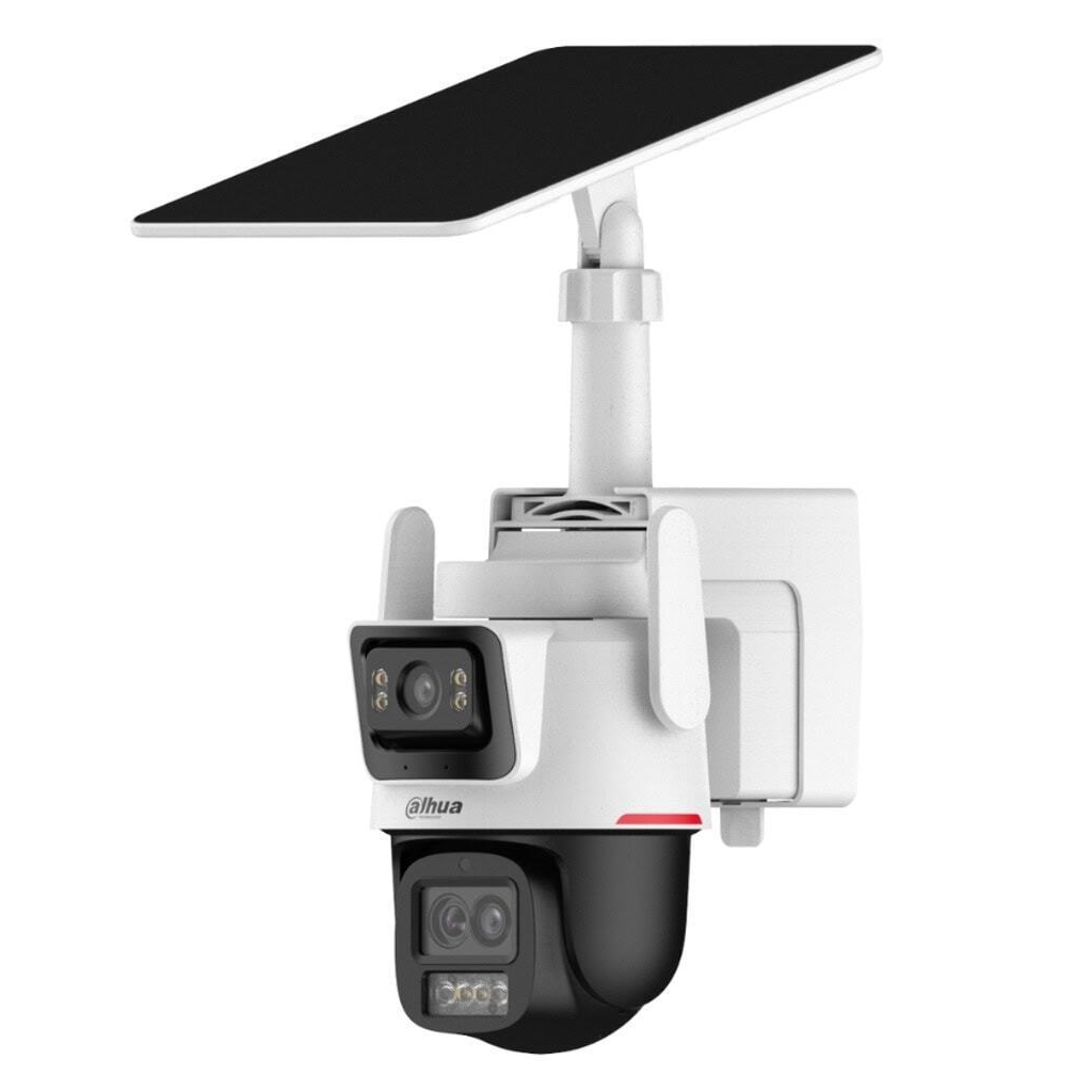 DAHUA  IPC-PTS2649C-3E3Z-4GB20, 2X 3Mpix, 2,8 Lens+3,6 Lens, WizColor, 50Mt Gece Görüşü, IP66,  Hybrid-zoom PT 4G Solar Ip Kamera