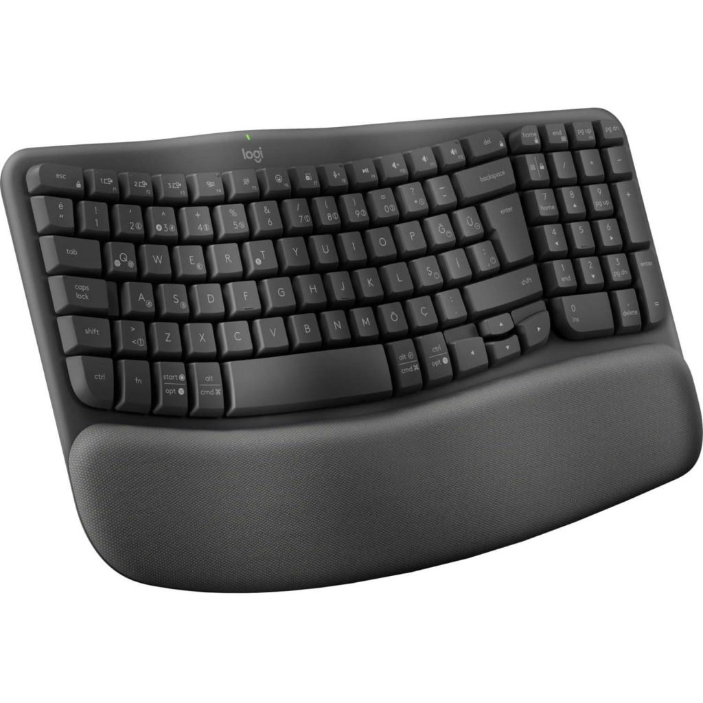 LOGITECH WAVE, 920-012311, Kablosuz, Türkçe Q, Multimedya, Dolgu Bileklikli Klavye