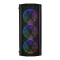 EVEREST BUMPY PSU YOK 4x12CM RGB FAN ATX TEMPERED GLASS 2xUSB2.0/1xUSB3.0 SİYAH MID TOWER GAMİNG KASA