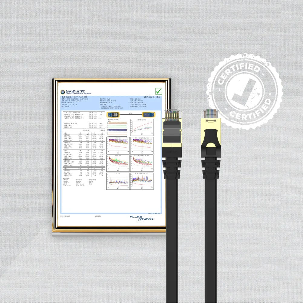 UNITEK CAT7 PATCH KABLO 10MT FLAT (C1897BK-10M)