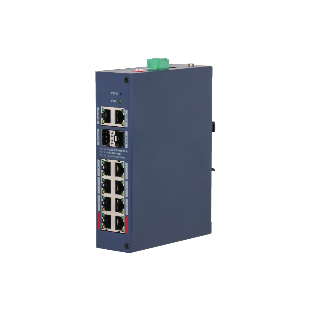 DAHUA CHS4212-8GT-110, 8 Port, Gigabit, PoE 110W, 2 Port Uplink, 2 Port SFP, Cloud Yönetilebilir, Switch