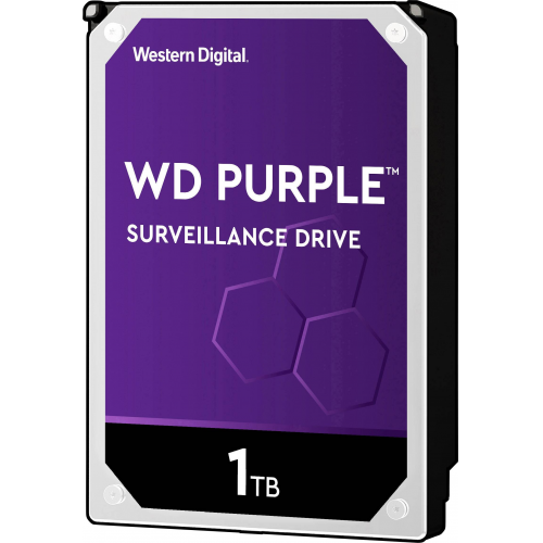WD PURPLE, WD10PURZ, 3.5'' 1TB, 64Mb, 5400 Rpm, 7/24 Güvenlik, HDD