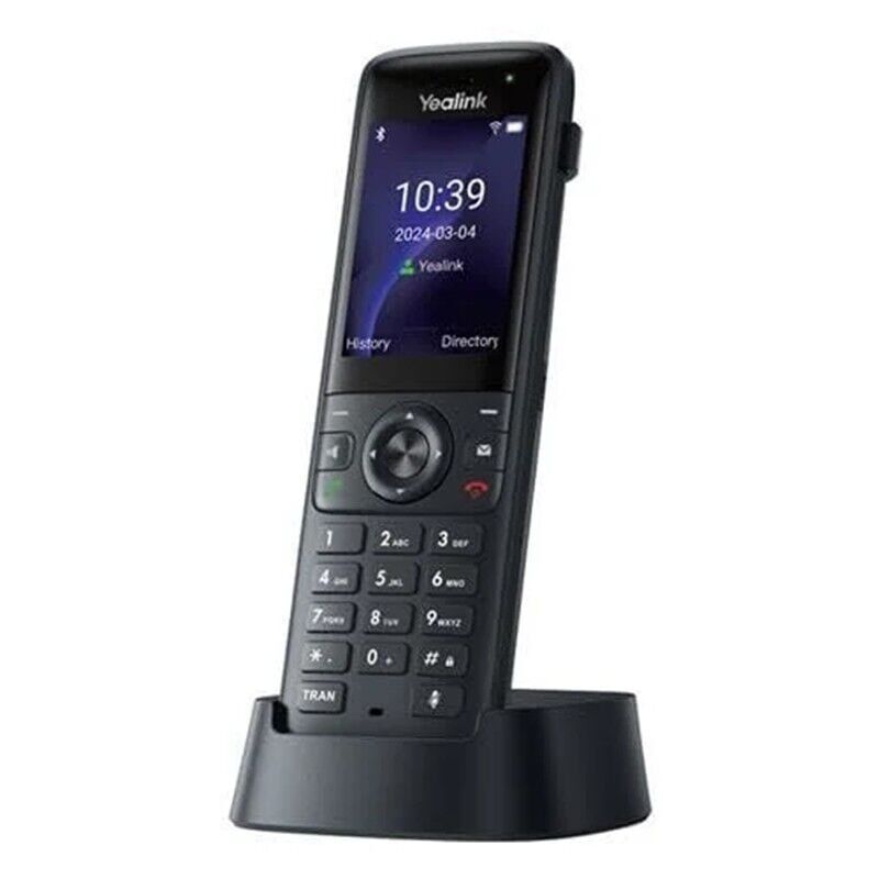 YEALINK AX83H, WiFi, Dect, Kablosuz IP TELEFON, Siyah, 2.4'' Renkli Ekran, Bluetooth, 9 Saat Konuşma, 200 Saat Bekleme