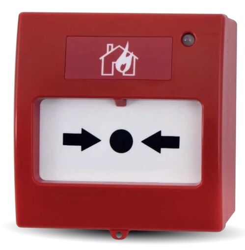 TEKNİM TFB-3168 KONVANSİYONEL TEKRAR KURULABİLİR YANGIN ALARM BUTONU, LED GÖSTERGELİ