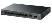 TP-LINK LS1210GP 10 Port Gbit 8 Port PoE+ 61W 1xGbit+1xSFP Uplink Desktop Yönetilemez Switch