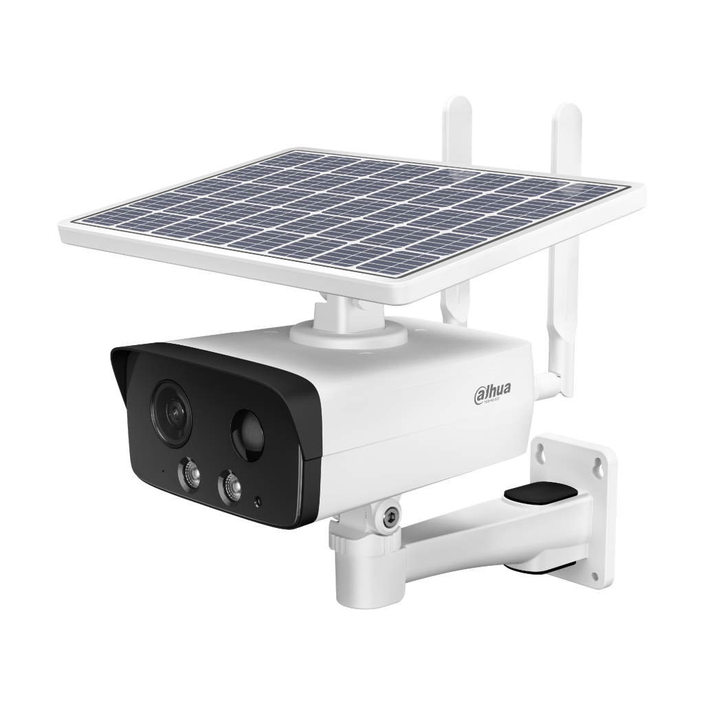 DAHUA IPC-HFW2431DG-4G-SP-EAU-B, 4Mpix, 3,6mm Lens, H265+, 50Mt Gece Görüşü, Dahili Mikrofon, IP67,  Solar(Güneş Enerjili) IP Kamera