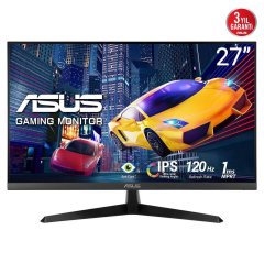 ASUS VY279HGR 27" 1ms, 120Hz, Full HD, HDMI, D-Sub, IPS LED, Anti Bakteriyel, Mavi Işık Filtresi, Eye Care, GAMING Monitör