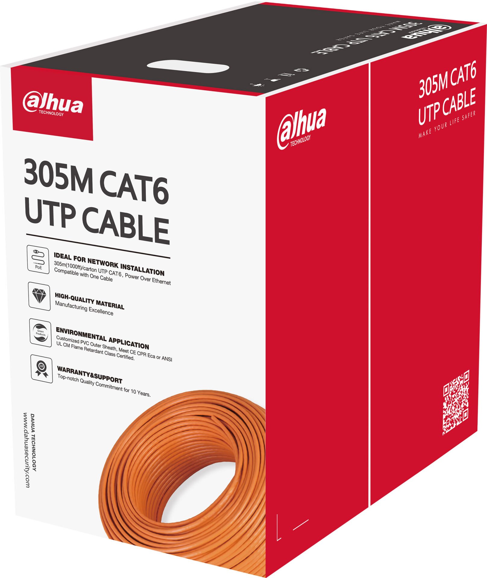 DAHUA PFM922I-6UN-C CAT6 KABLO CCA (TURUNCU)