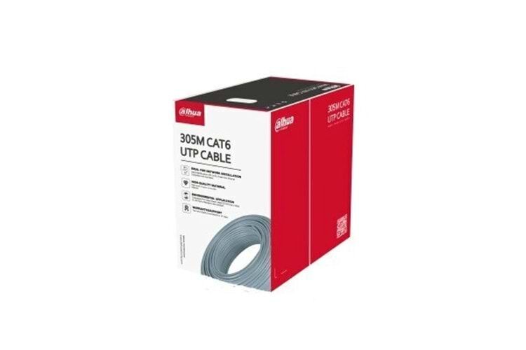 DAHUA PFM922I-6UN-C CAT6 - CCA UTP 305 Metre 23AWG - 0.57mm Network Kablosu Gri