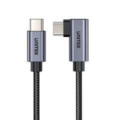 UNITEK TYPE-C HIZLI ŞARJ KABLOSU 90 DERECE 3 METRE 100W (C14123BK-3M)