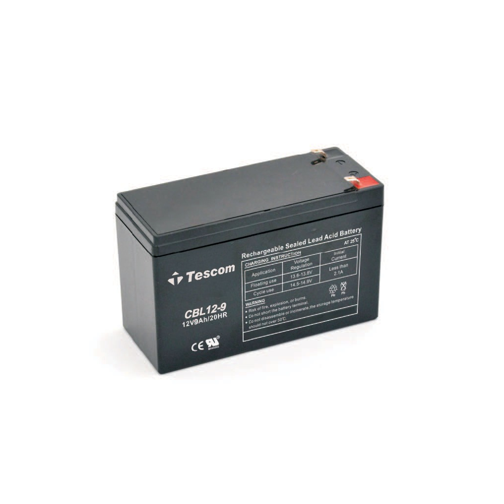 TESCOM Combatt, CBL12-9, 12V 9Ah, Bakımsız,  Kuru Akü. UPS için Uygundur. (100012238)