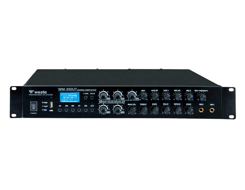 WESTA WM-250UT MIXING AMPLIFIER 250WATT/100VOLT