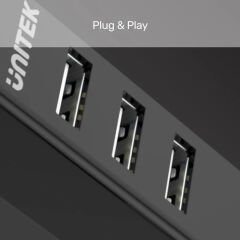 UNITEK TYPE-A TO 4 PORT USB2.0 HUB 80CM KABLO (Y-2140)