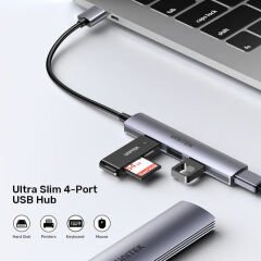 UNITEK TYPE-A TO 4 PORT USB HUB (USB3.0 + 3 x USB2.0) (H1208A)