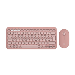 LOGITECH Pebble 2 Combo, Rose, 920-012247, Bluetooth, Türkçe, Q, Multimedya, Mini Klavye Mouse Set