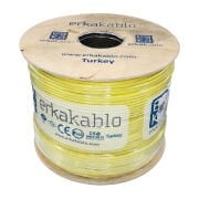 ERKA LAN CAT6 U/UTP BAKIR 500 METRE 4X2X23XAWG(HF) SARI (1L60-H130-0P1U)