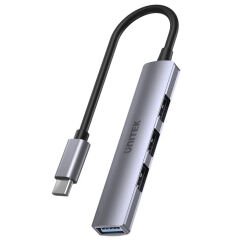 UNITEK TYPE-C TO 4 PORT USB HUB (USB3.0 + 3xUSB2.0) (H1208B)