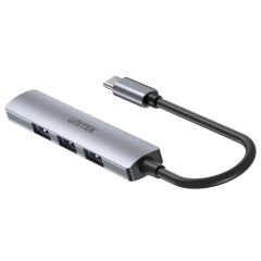 UNITEK TYPE-C TO 4 PORT USB HUB (USB3.0 + 3xUSB2.0) (H1208B)
