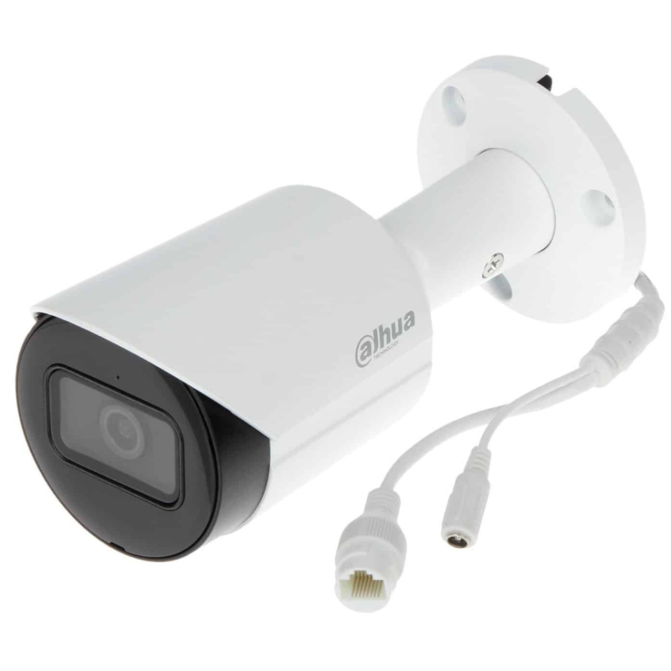 DAHUA IPC-HFW2441S-S-0360B, 4Mpix, 3,6mm Lens, H265+,  30Mt Gece Görüşü, IP67, Dahili Mikrofon, PoE Bullet IP Kamera