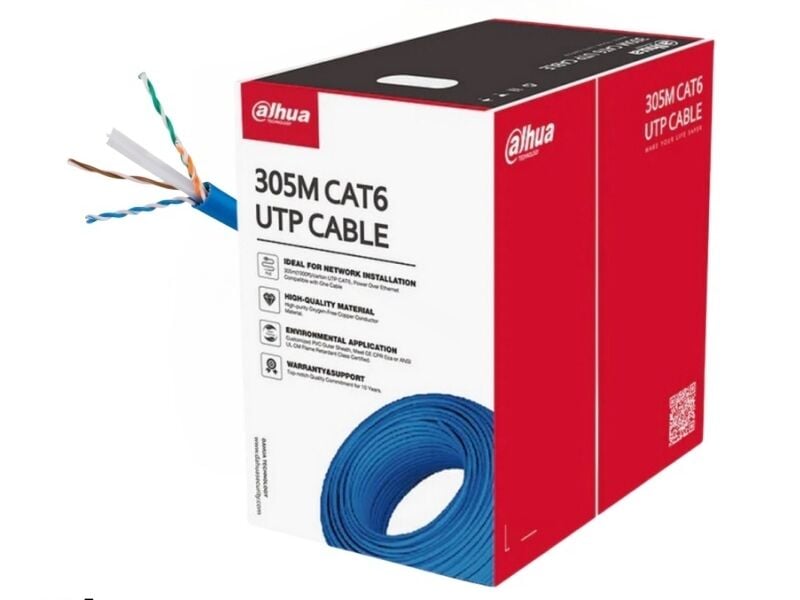 DAHUA DH-PFM923I-6UN-C (305MT) UTP CAT6 BAKIR KABLO - MAVİ