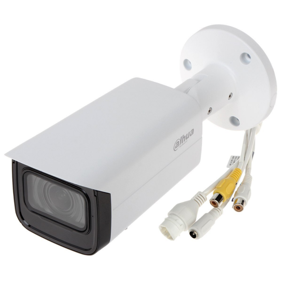 DAHUA IPC-HFW2841T-ZAS-27135, 8Mpix, 2,7-13,5mm Motorize Lens, H265+, 80Mt Gece Görüşü, Dahili Mikrofon, Starlight, IP67,  PoE Bullet IP Kamera