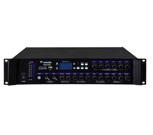 WESTA WM-2250U 6 BÖLGELİ 250W 100V MİXER AMFİ