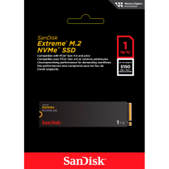 SanDisk Extreme SDSSDX3N-1T00-G26, 1TB, 5150/4900, Gen4, NVMe PCIe M.2 2280, SSD