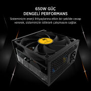 JAMES DONKEY JDP650 APFC 12CM 80+ BRONZE 650W PSU