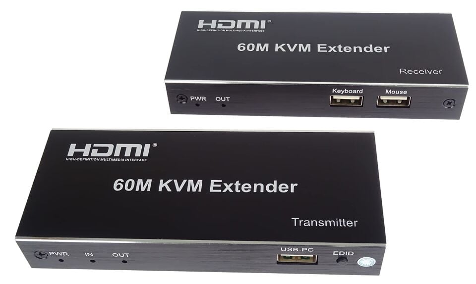 HDMI KVM Extender ( 60MT HDMI-USB UZATMA) with AUDİO