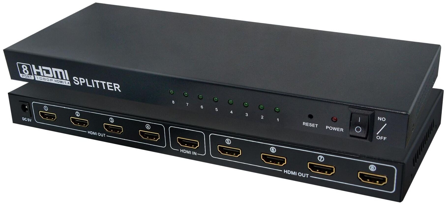 1X8 HDMI SPLITTER-3D DESTEĞİ-FULLHD-1.4 VERSİON
