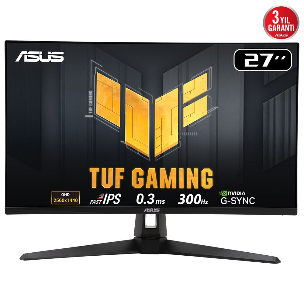 ASUS TUF GAMING VG27AQM5A 27'' 0.3MS 300Hz 2K QHD DP/HDMI/USB VESA IPS LED GAMING MONITOR