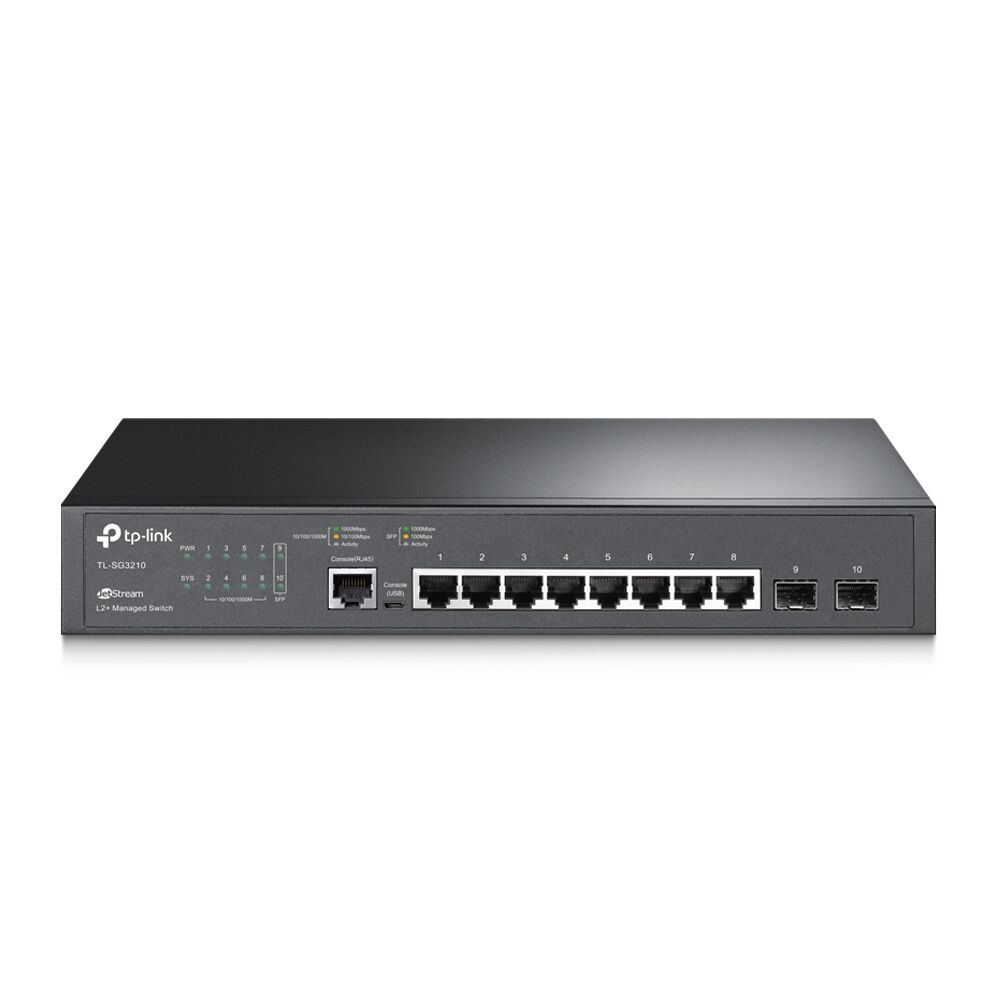 TP-LINK OMADA TL-SG3210 8 PORT 10/100/1000 2xSFP YONETILEBILIR RACK MOUNT SWITCH