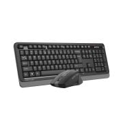 A4 TECH FG1035 KABLOSUZ STANDART SİYAH/GRİ Q KLAVYE MOUSE