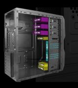 VENTO TA-K62 650W Siyah Mid Tower ATX Kasa