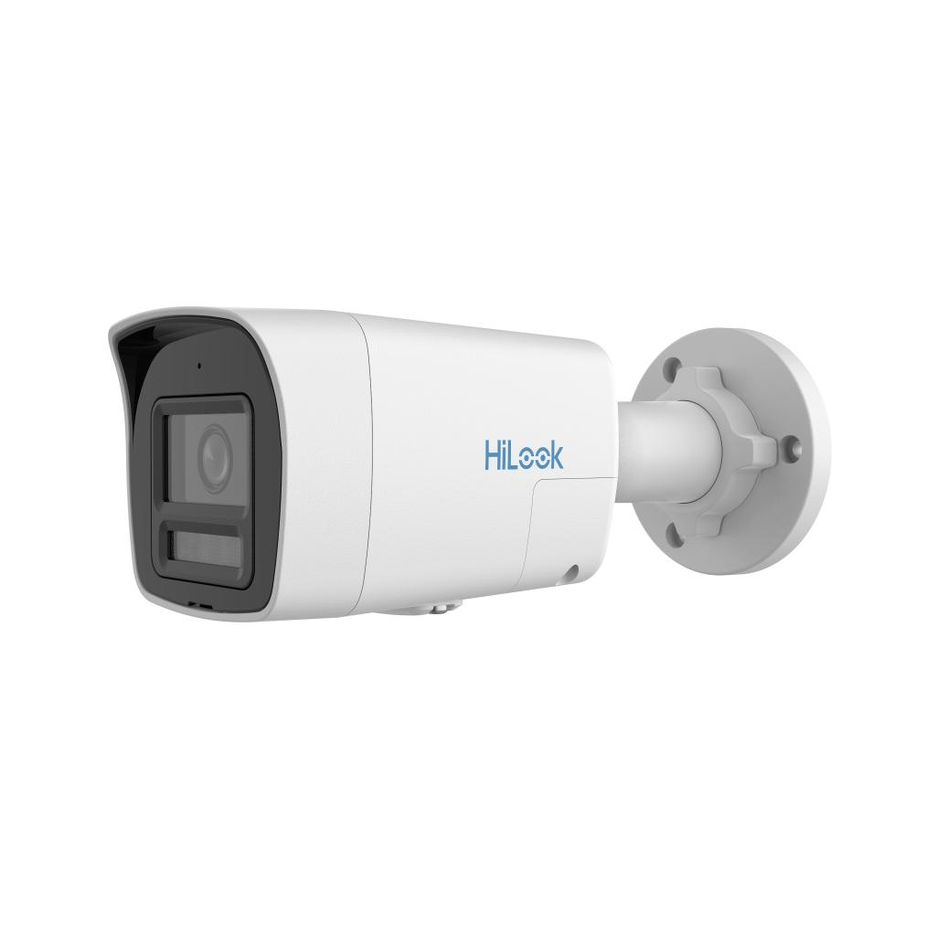HILOOK IPC-B129HA-LUF, 2Mpix, 2,8mm Lens, H265+, Dual Light, 30Mt Gece Görüşü, Dahili Mikrofon, IP67, PoE, Bullet, IP Kamera