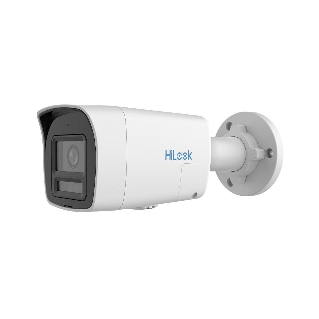 HILOOK IPC-B129HA-LUF, 2Mpix, 2,8mm Lens, H265+, Dual Light, 30Mt Gece Görüşü, Dahili Mikrofon, IP67, PoE, Bullet, IP Kamera