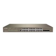 TENDA TEG5328XP-24-410W 24 PORT POE 10/100/1000 24 PORT POE 4 X SFP 410W LAYER 3 YÖNETİLEBİLİR RACK MOUNT SWITCH