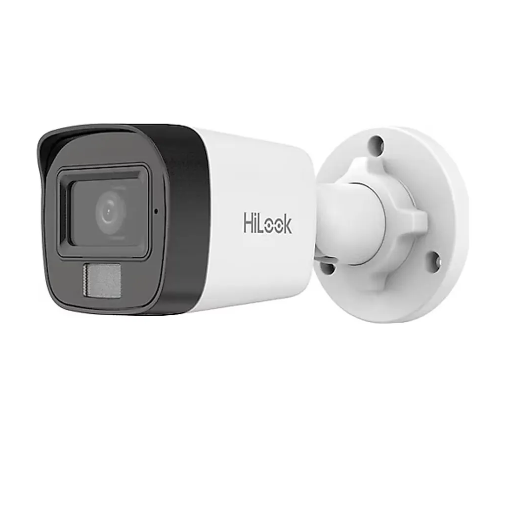 HILOOK IPC-B140HA-LUFC, 4Mpix, 2,8mm Lens, H265+, Dual Light, 20Mt Gece Görüşü, Dahili Mikrofon, IP67, PoE, Bullet, IP Kamera