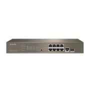 TENDA TEG5310P-8-150W 10 PORT 8 PORT POE+ 1X UPLINK + 1XSFP L3 YÖNETİLEBİLİR RACK MOUNT SWITCH 150W